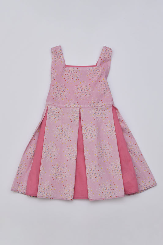 Abito Masha smanicato bicolore Flower