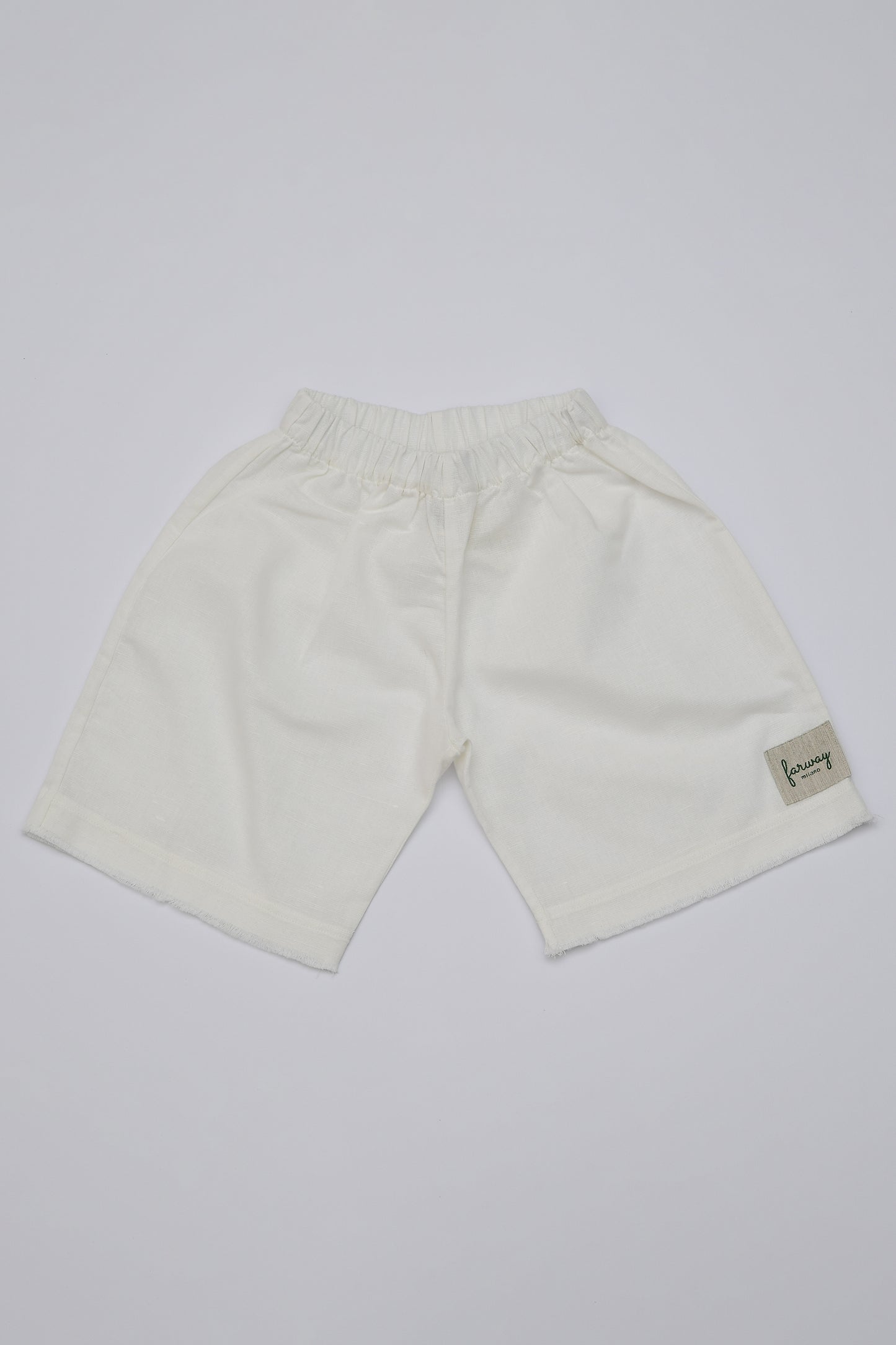 Pantalone Capri corto sfilacciato
