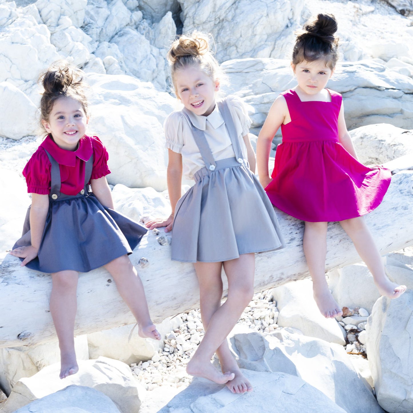Poplin Dungaree Skirt
