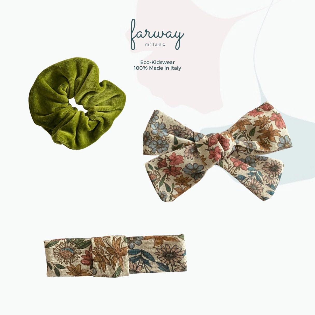 Scrunchies in velluto – Verde bosco e scuri