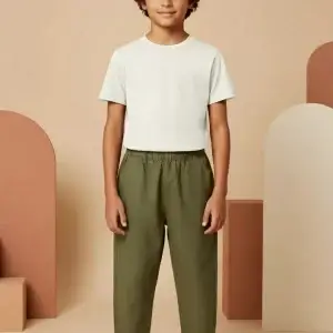 T-shirt Bimbi Unisex Bianco puro Front