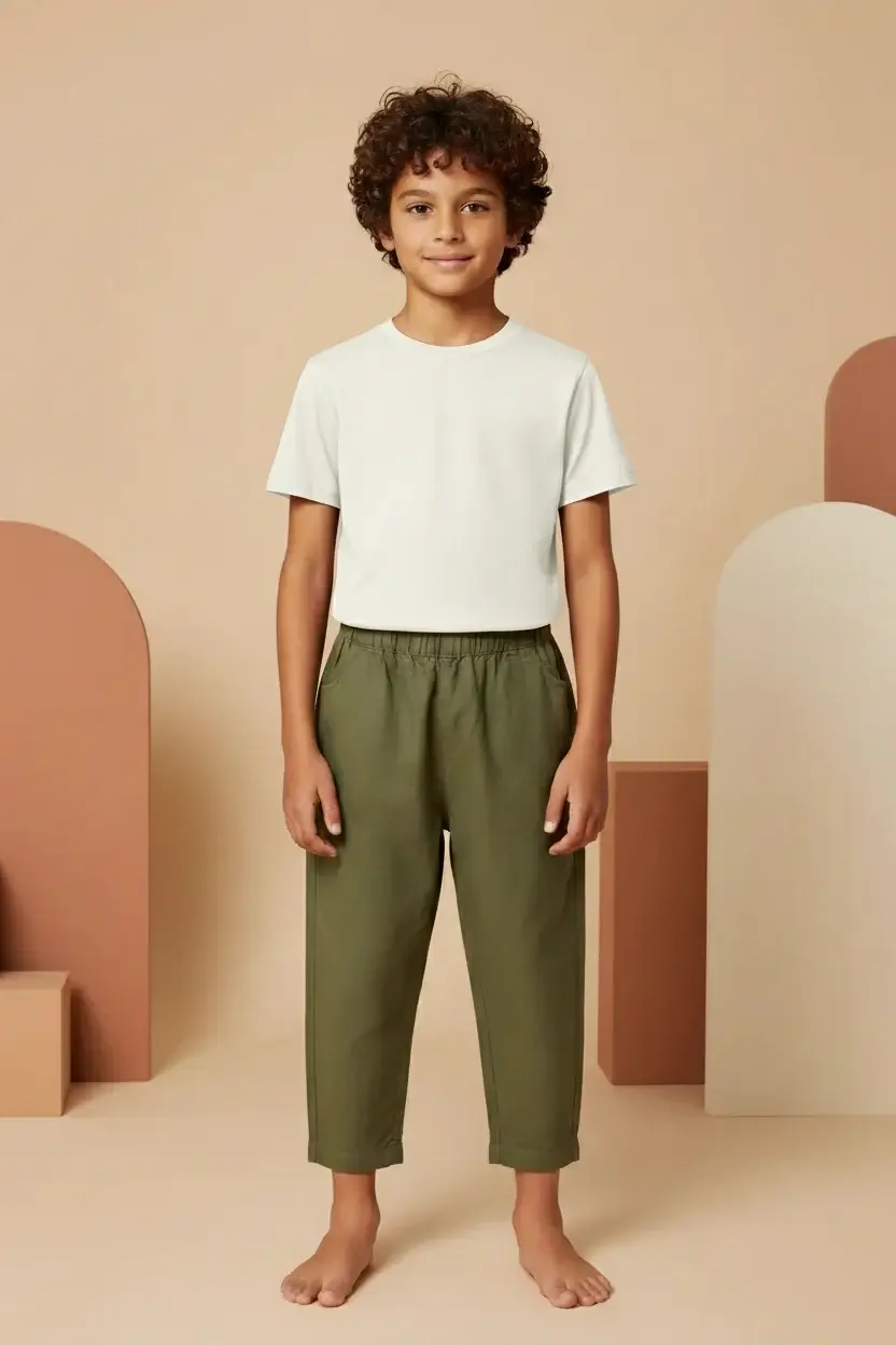 T-shirt Bimbi Unisex Bianco puro Front