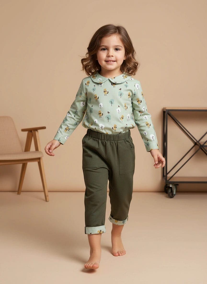 Pantalone Cropped in Gabardina Unico In Action di Farway Milano