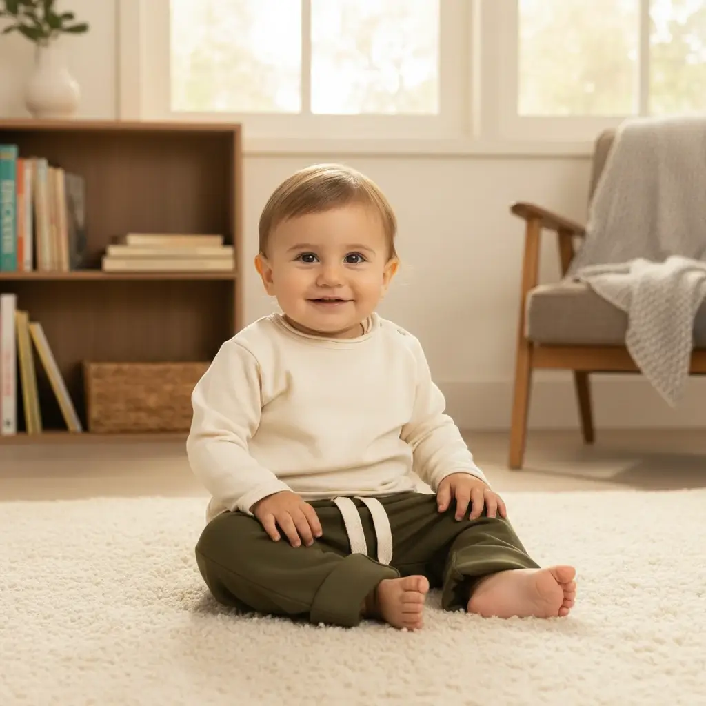 Pantalone in felpa Verde khaki e militare A casa dei nonni