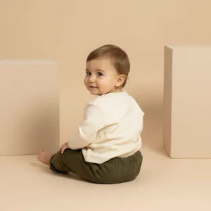 Pantalone in felpa Verde khaki e militare Back