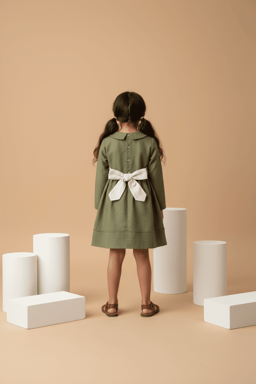 Abito Ariel (TEST) Verde khaki e militare Back