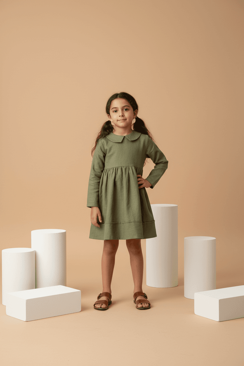 Abito Ariel (TEST) Verde khaki e militare Front