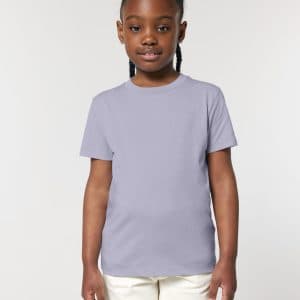 T-shirt Bimbi Classica in Cotone Organico Viola In Action di Farway Milano