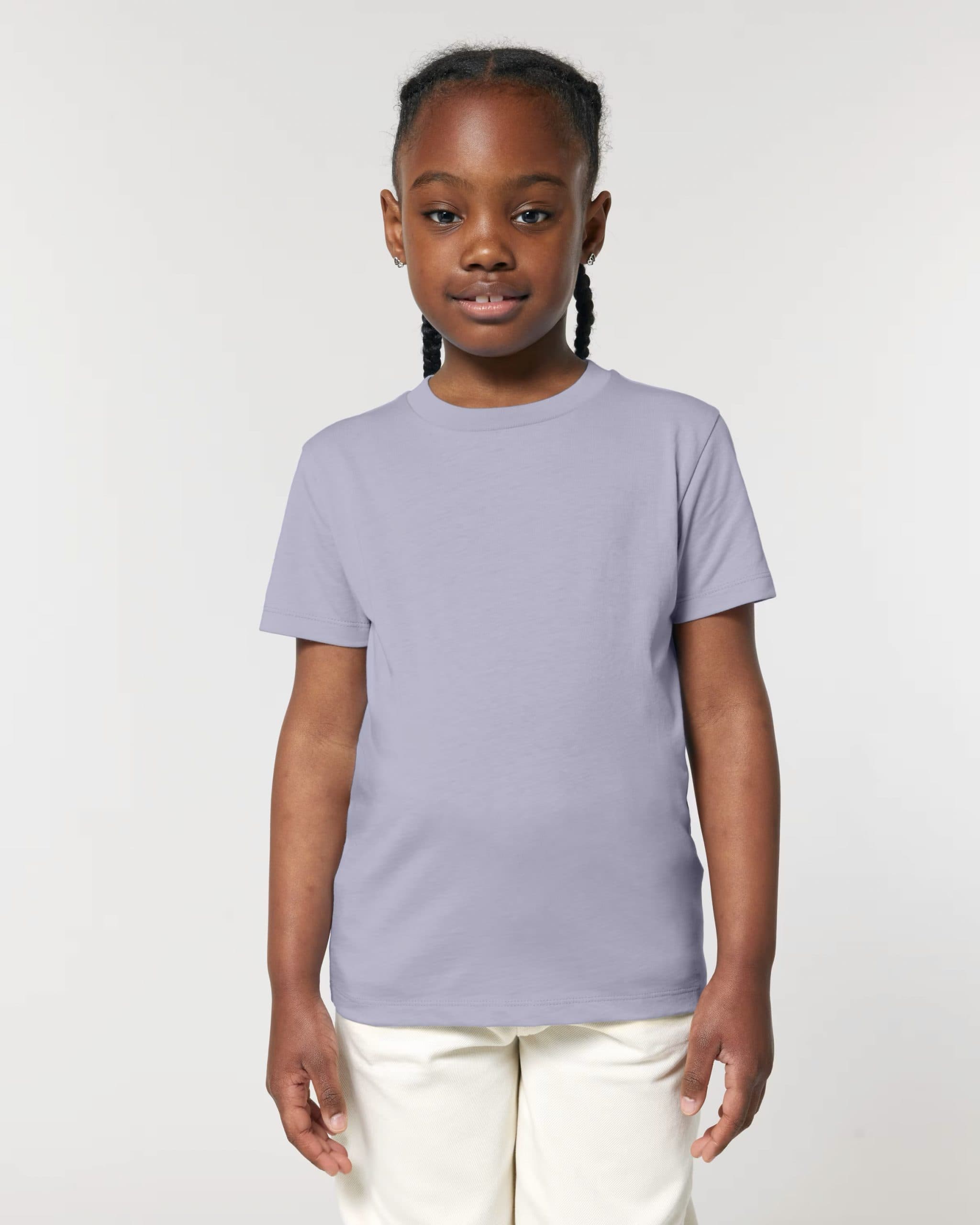 T-shirt Bimbi Classica in Cotone Organico Viola In Action di Farway Milano