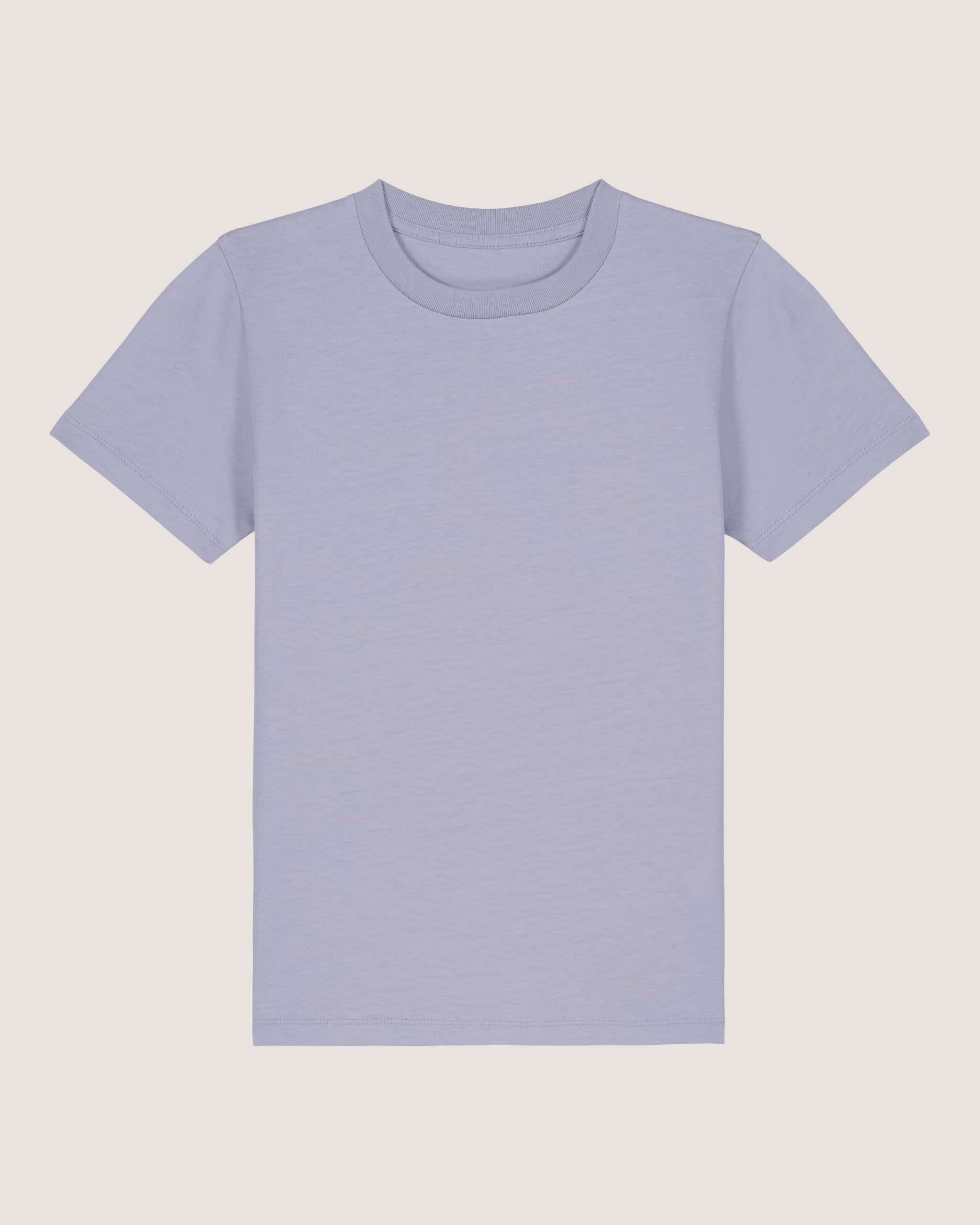 T-shirt Bimbi Classica in Cotone Organico Viola still life front di Farway Milano