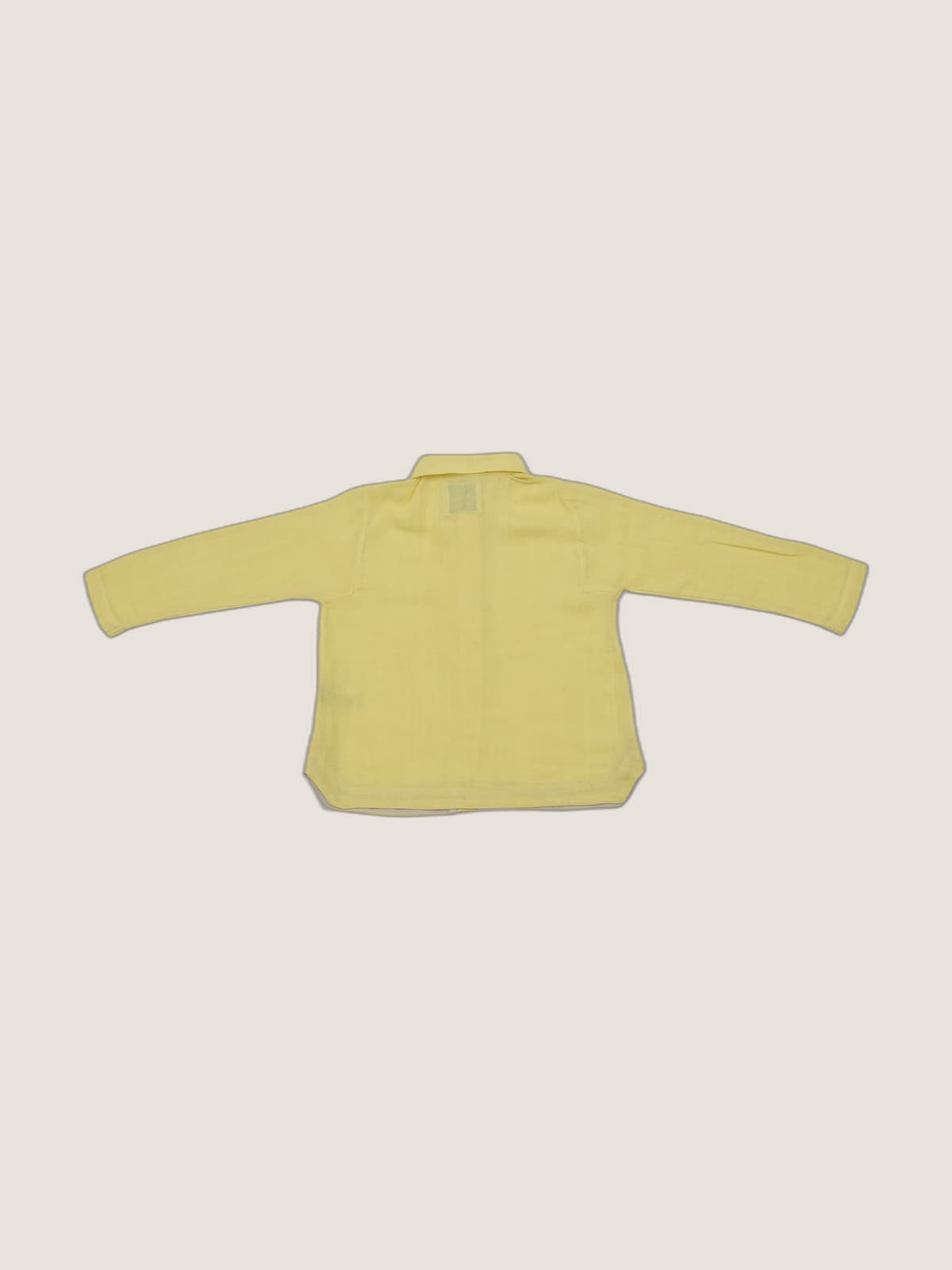 Camicia George in Mussola Giallo e ocra still life retro di Farway Milano - _AND3655-vertical-beige-centrato-zoom.jpg