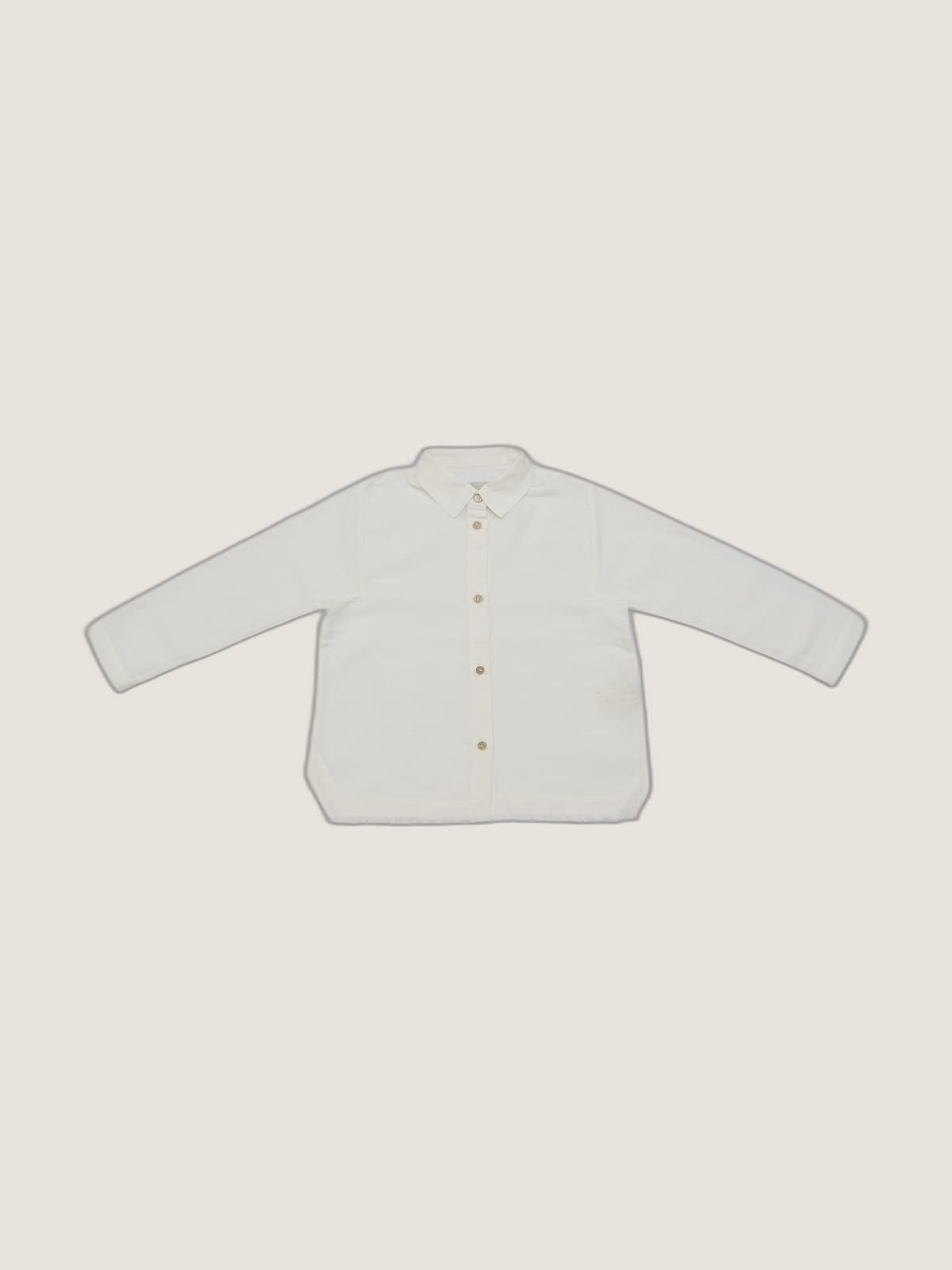 Camicia Capri manica lunga Panna e avorio still life front di Farway Milano - _AND3672-vertical-beige-centrato-zoom.jpg