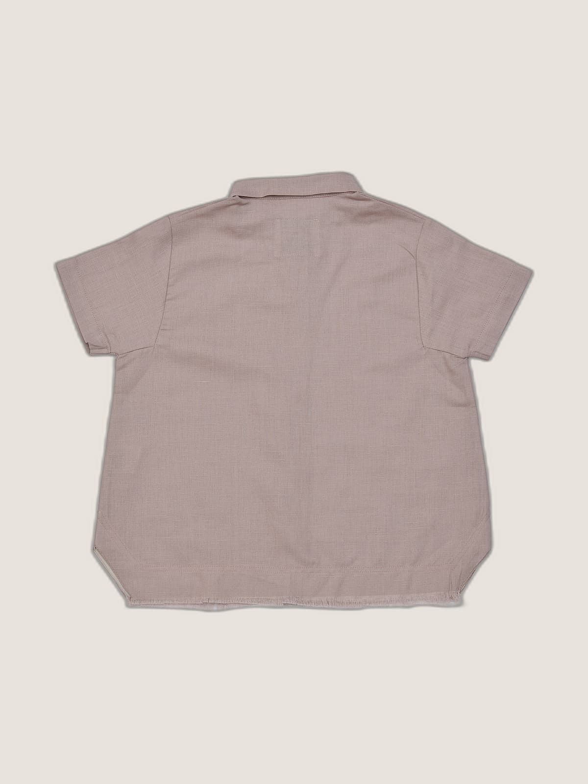 Camicia Capri manica corta Rosa cipria e nude still life retro di Farway Milano - _AND3689-vertical-beige-centrato-zoom.jpg
