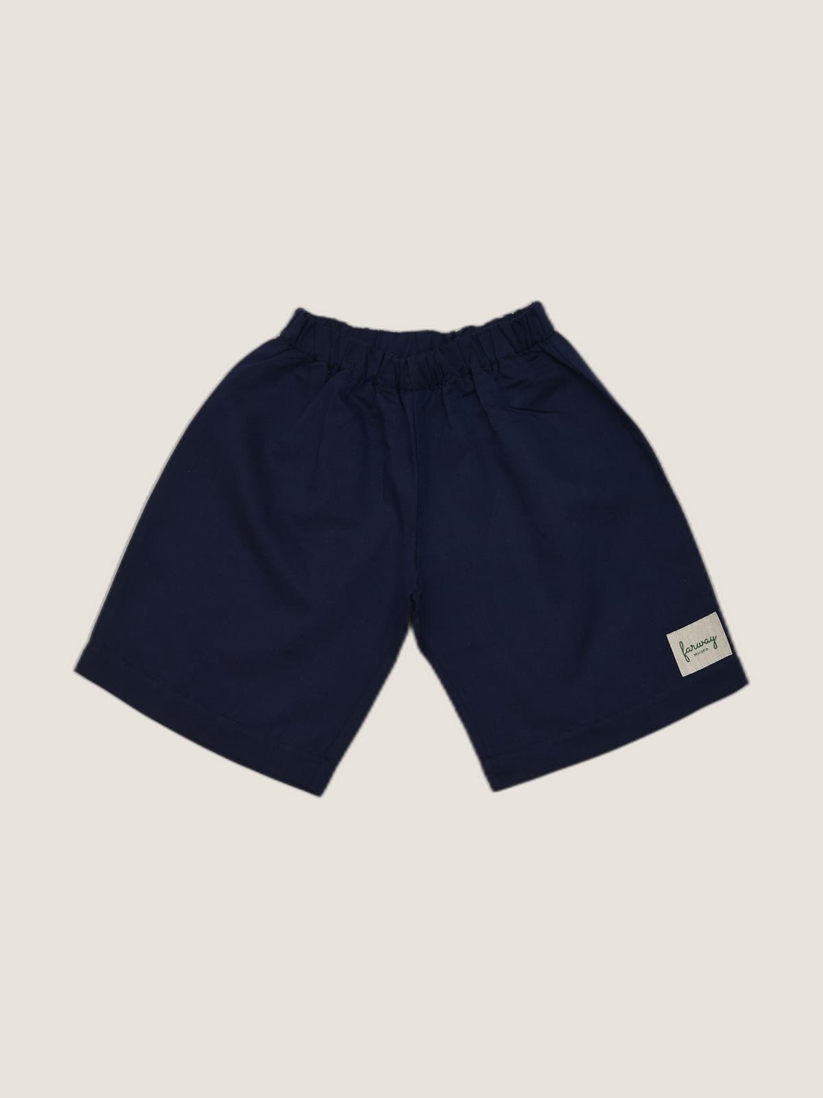 Pantaloncino Capri Blu navy e notte still life front di Farway Milano - _AND3727-vertical-beige-centrato-zoom.jpg
