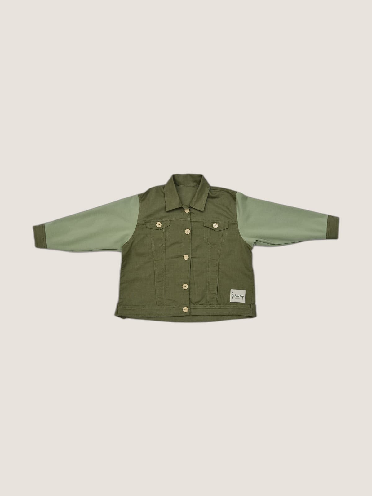 Giacca in Lino Verde khaki e militare still life front di Farway Milano - _AND3738-vertical-beige-centrato-zoom.jpg