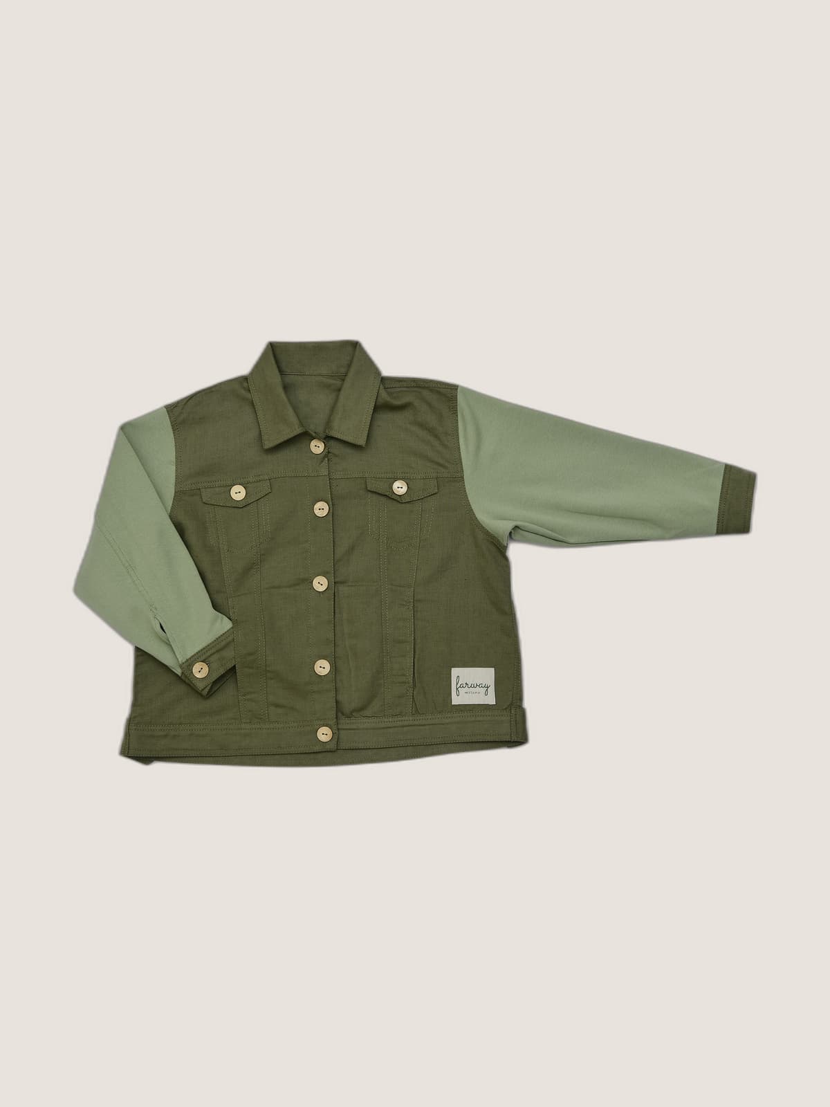 Giacca in Lino Verde khaki e militare still life front di Farway Milano - _AND3748-vertical-beige-centrato-zoom.jpg