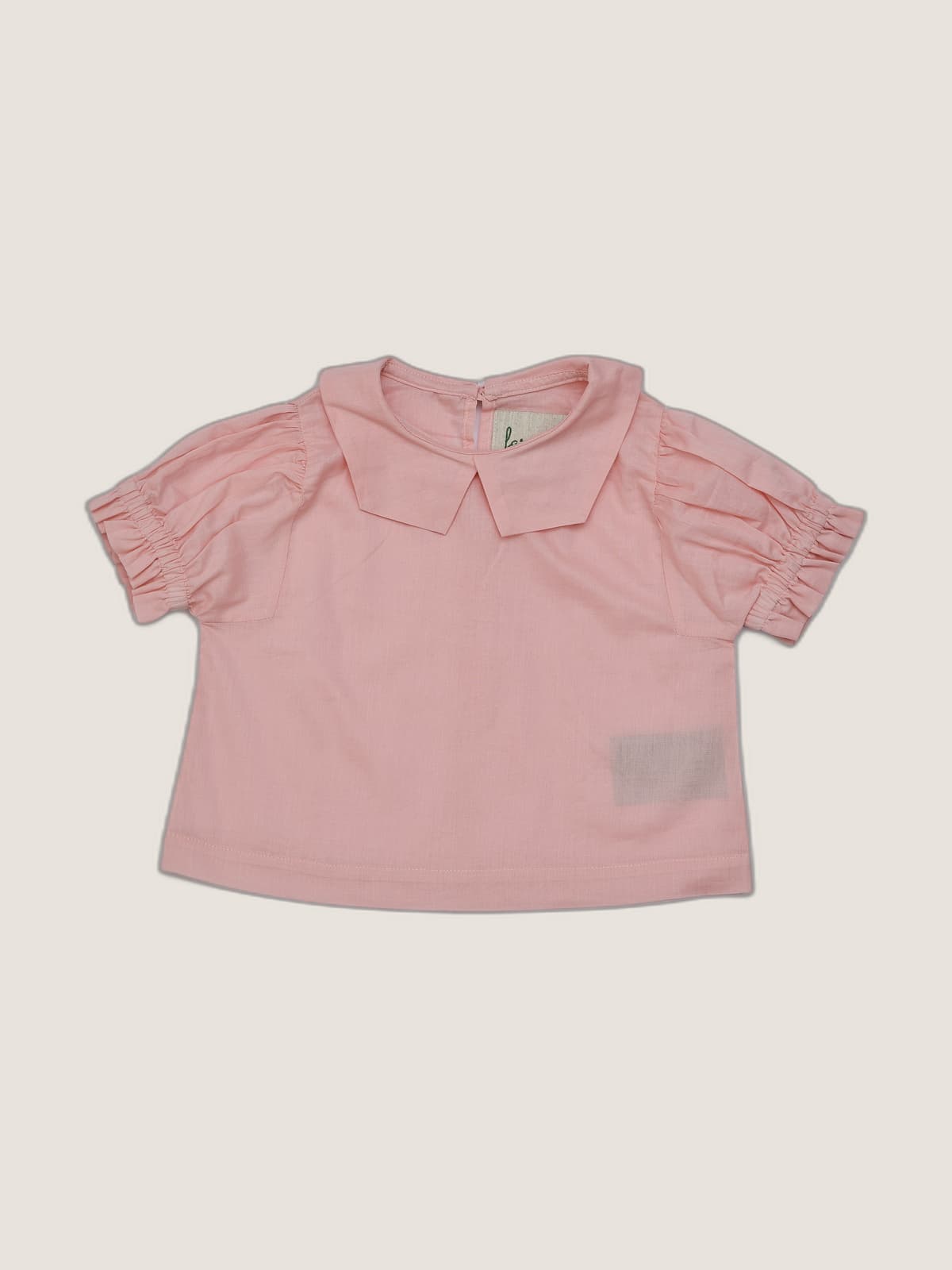 Camicia Masha manica corta a sbuffo Rosa cipria e nude still life front di Farway Milano - _AND3860-vertical-beige-centrato-zoom.jpg