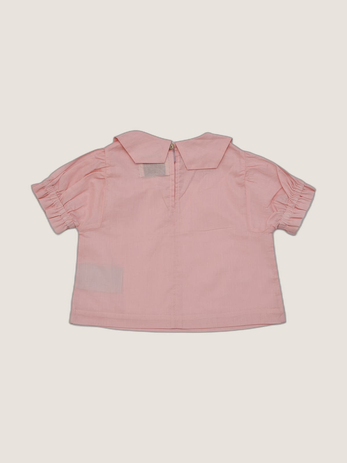 Camicia Masha manica corta a sbuffo Rosa cipria e nude still life retro di Farway Milano - _AND3861-vertical-beige-centrato-zoom.jpg