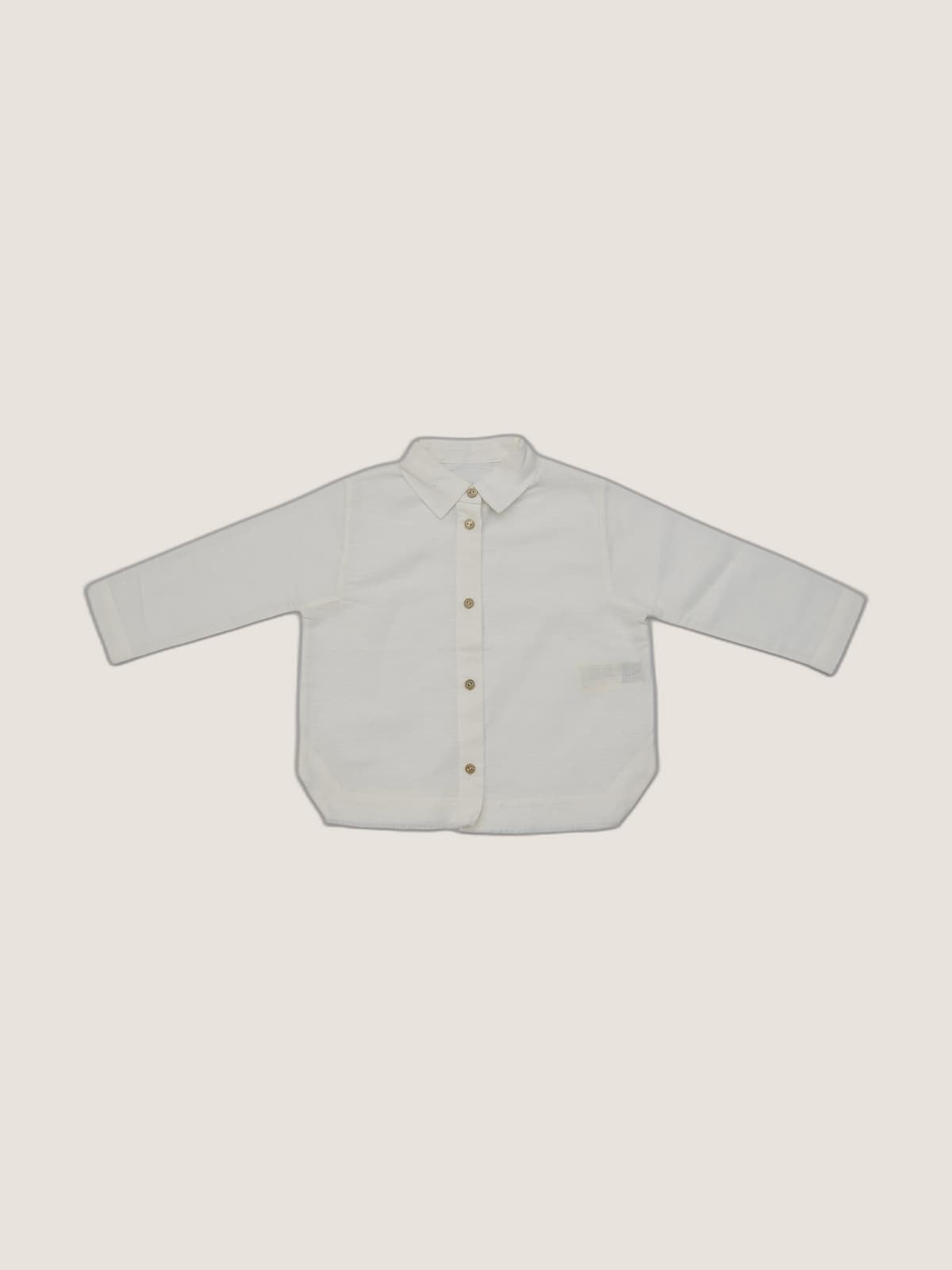Camicia Capri manica lunga Panna e avorio still life front di Farway Milano - _AND3898-vertical-beige-centrato-zoom.jpg