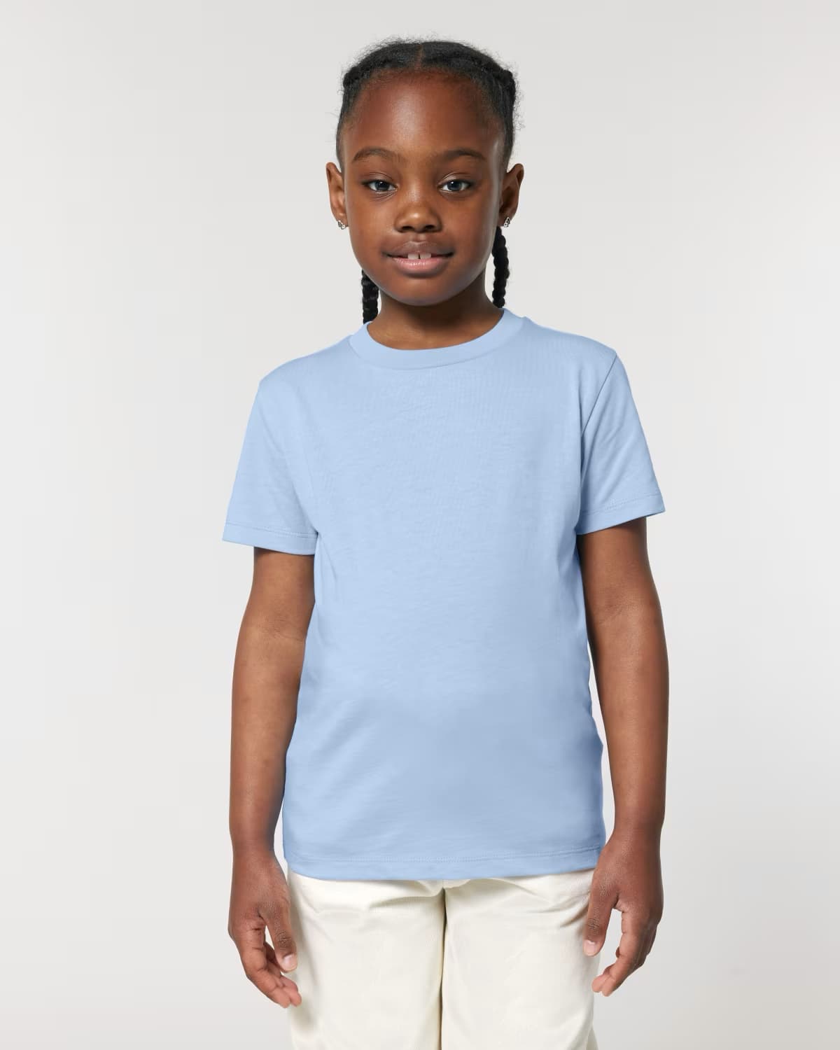 T-shirt Bimbi Classica in Cotone Organico Blu e azzurro intenso In Action di Farway Milano