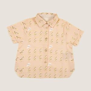 Camicia manica corta Giraffe Fantasie: animali still life front di Farway Milano - camicia_giraffe-dav_-vertical-beige.jpg