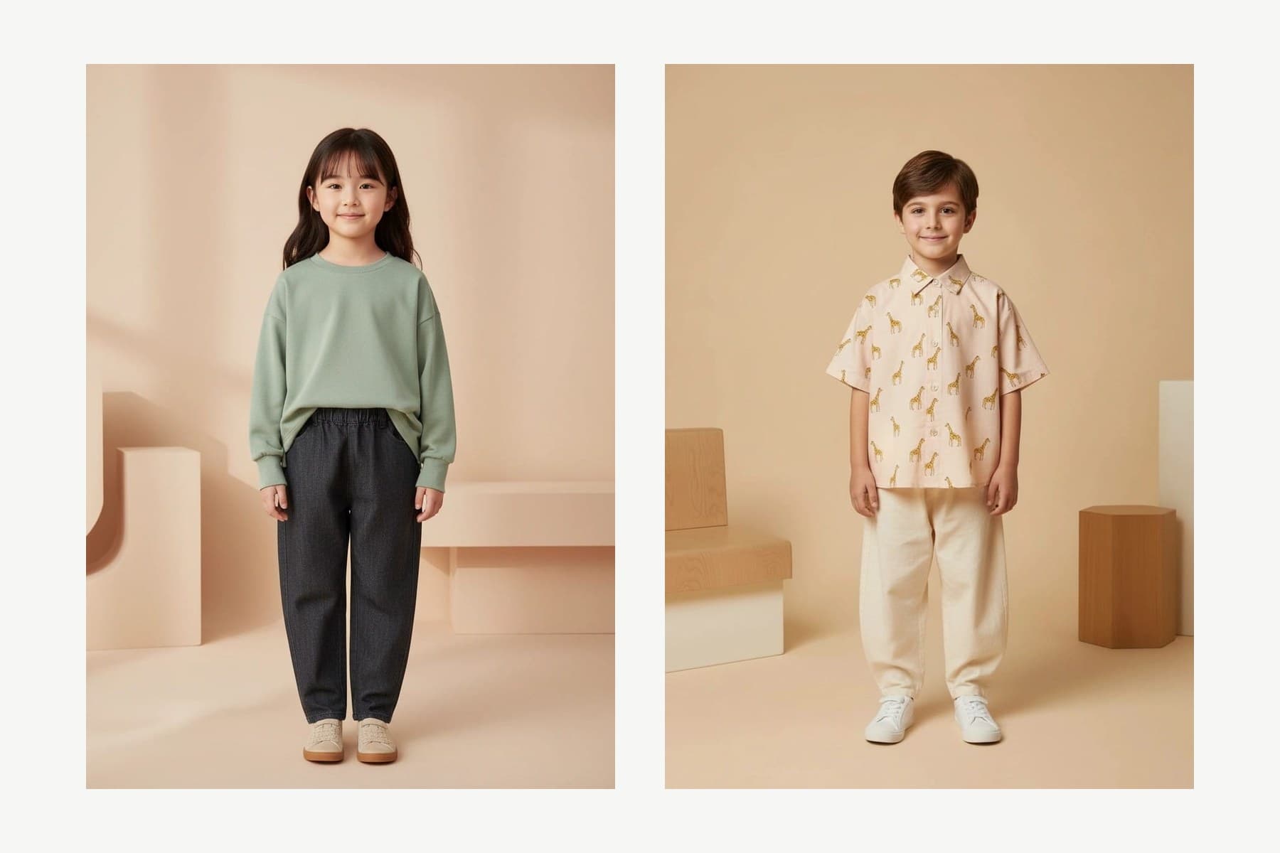Felpa Lilo verde salvia e pantalone voile Farway Milano per il rientro