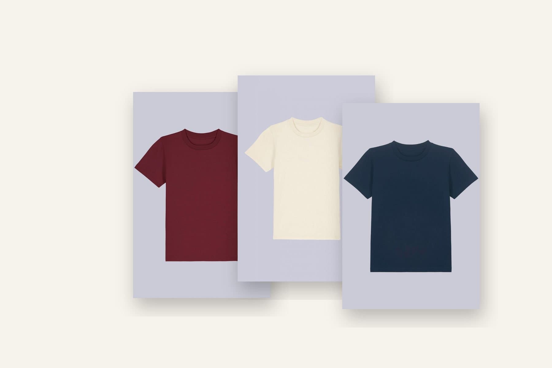 Tre T-shirt bambino Farway in cotone organico per il rientro a scuola