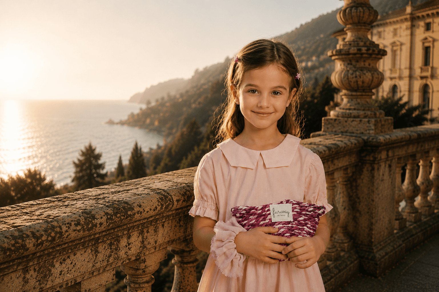 A Farway Milano girl wearing summer accessories