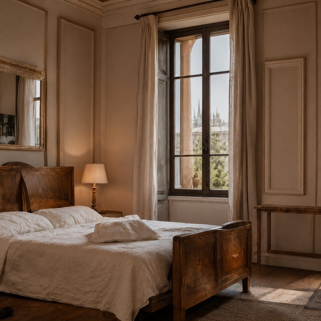 Camera di un hotel di design in Italia