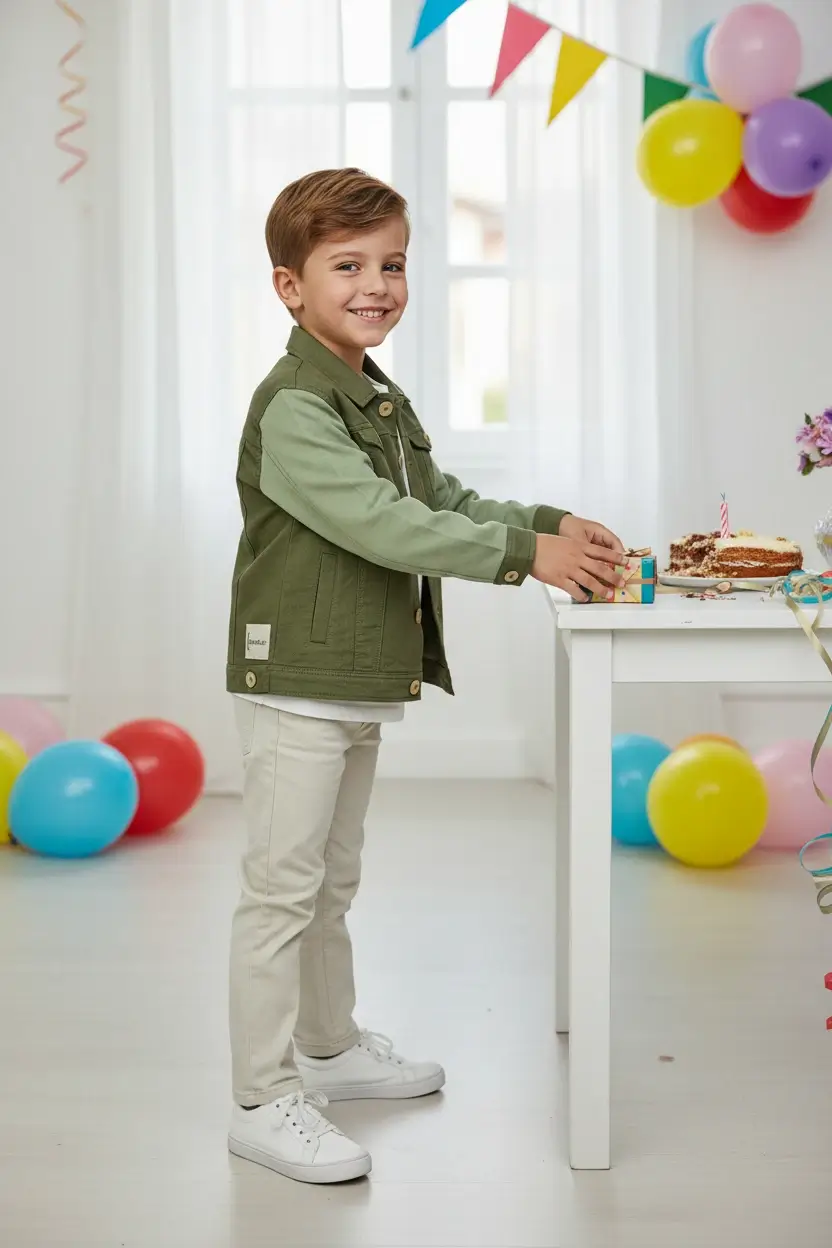 Giacca in Lino Verde khaki e militare Compleanno di Farway Milano