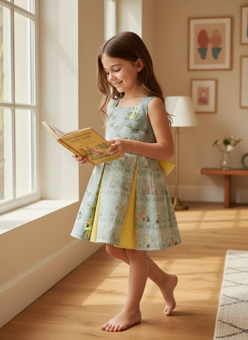 Abito Masha smanicato bicolore Principesse Fantasie: personaggi Il vestito della domenica di Farway Milano