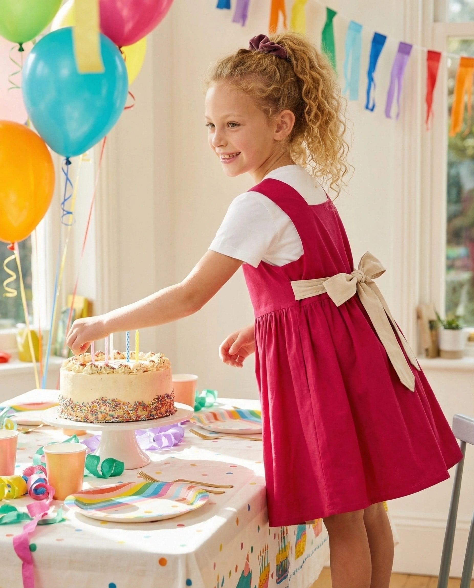 Abito Cerise Nuovo Fucsia e rosa vivace Compleanno di Farway Milano