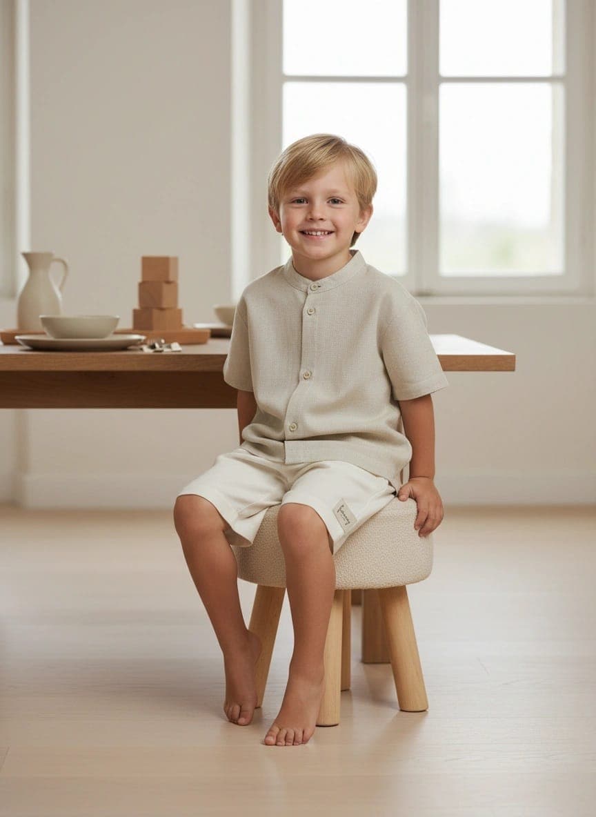 Pantaloncino Capri Panna e avorio Pranzi semplici ed eleganti di Farway Milano
