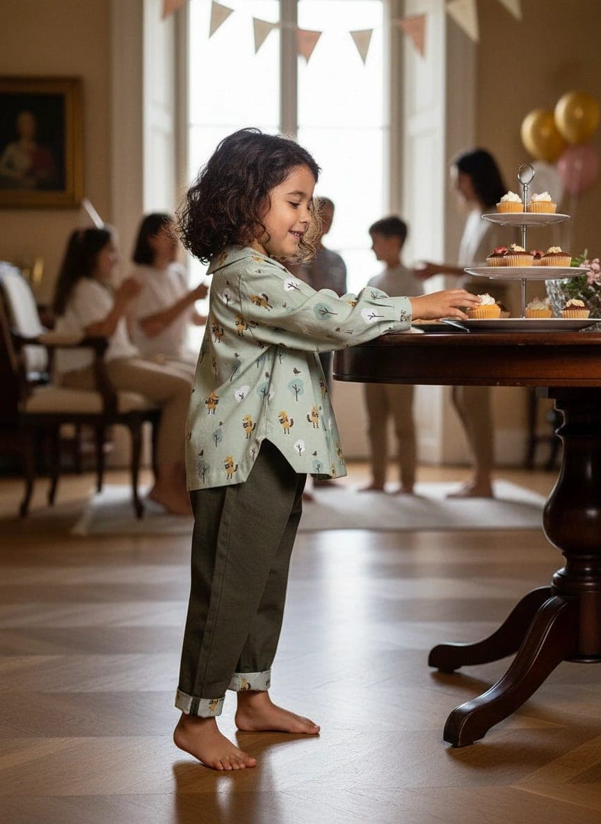 Pantalone Cropped in Gabardina Unico Cerimonia in famiglia di Farway Milano