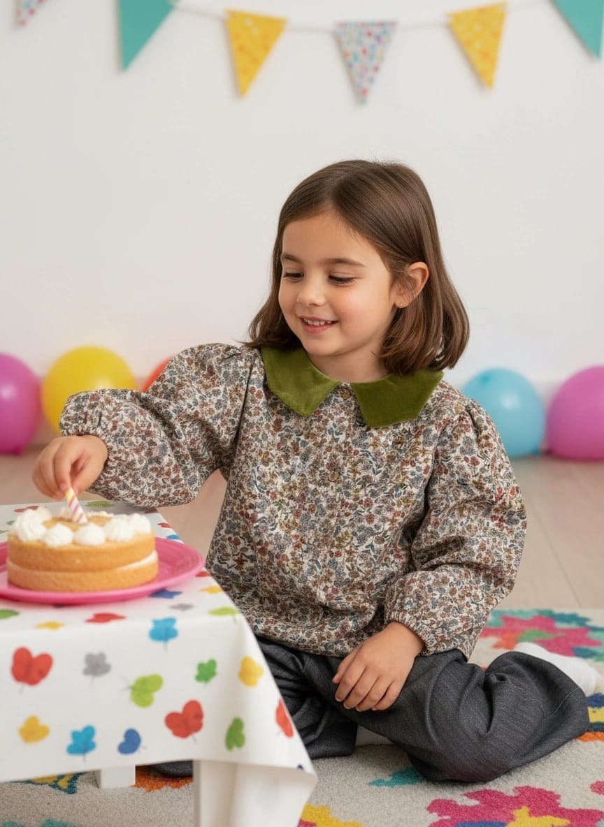 Camicia con colletto in velluto Verde bosco e scuri Compleanno di Farway Milano