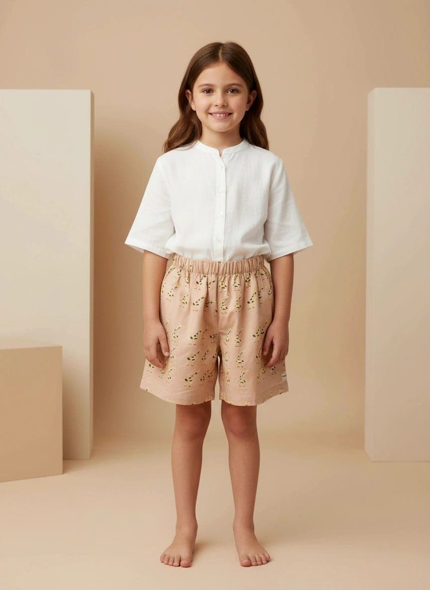 Pantaloncino Giraffe Nuovo Fantasie: animali Front di Farway Milano