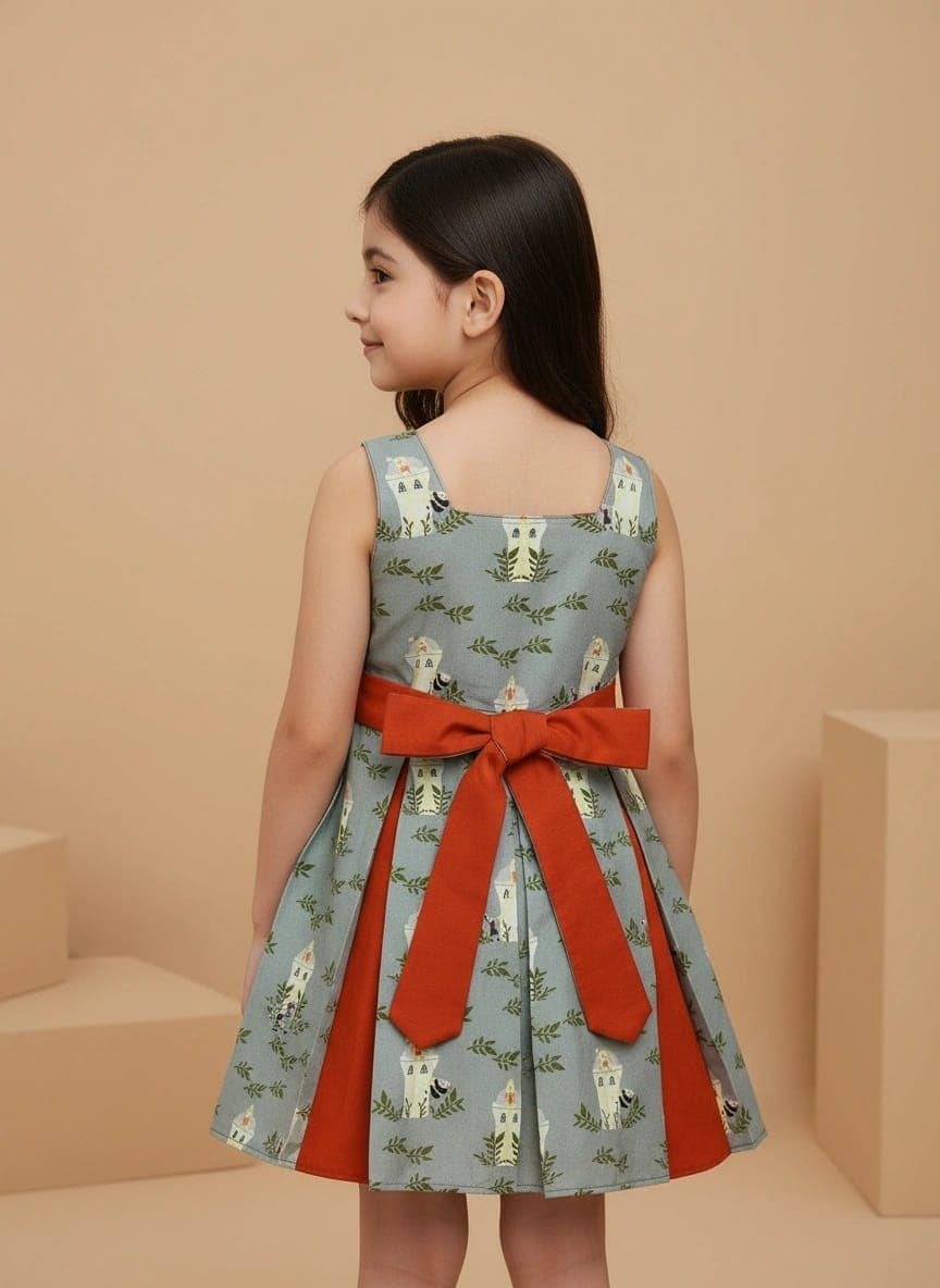 Abito Masha smanicato bicolore Principesse (Copia 1) Fantasie: personaggi Back di Farway Milano