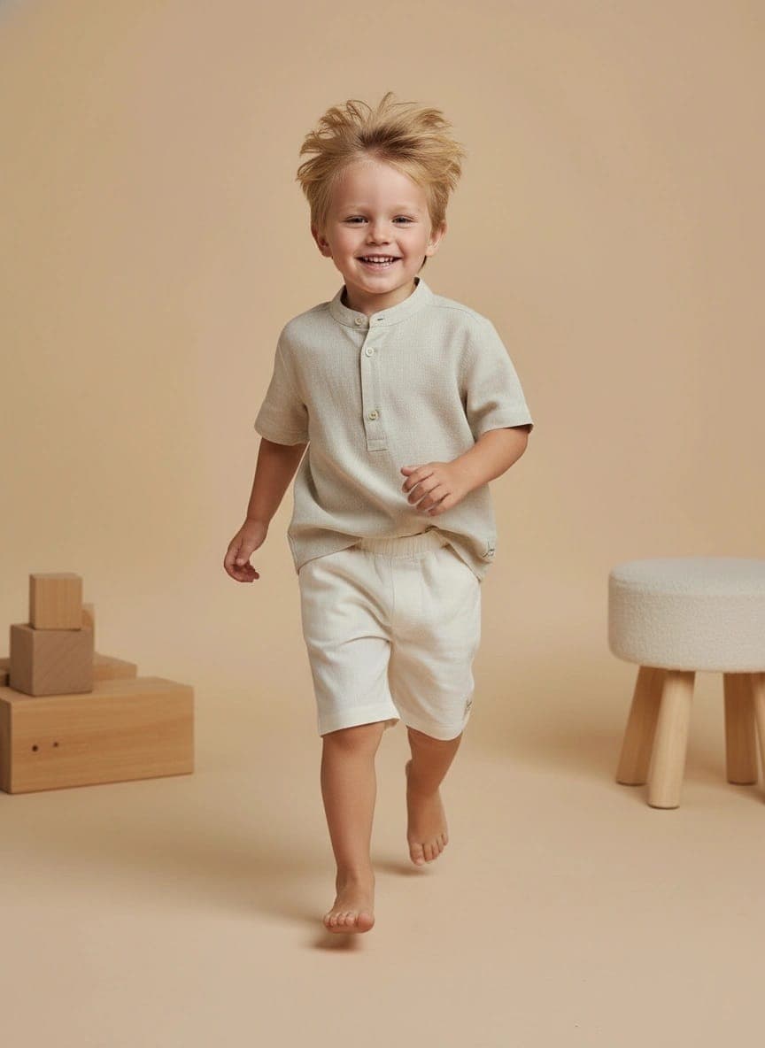 Pantaloncino Capri Panna e avorio In Action di Farway Milano