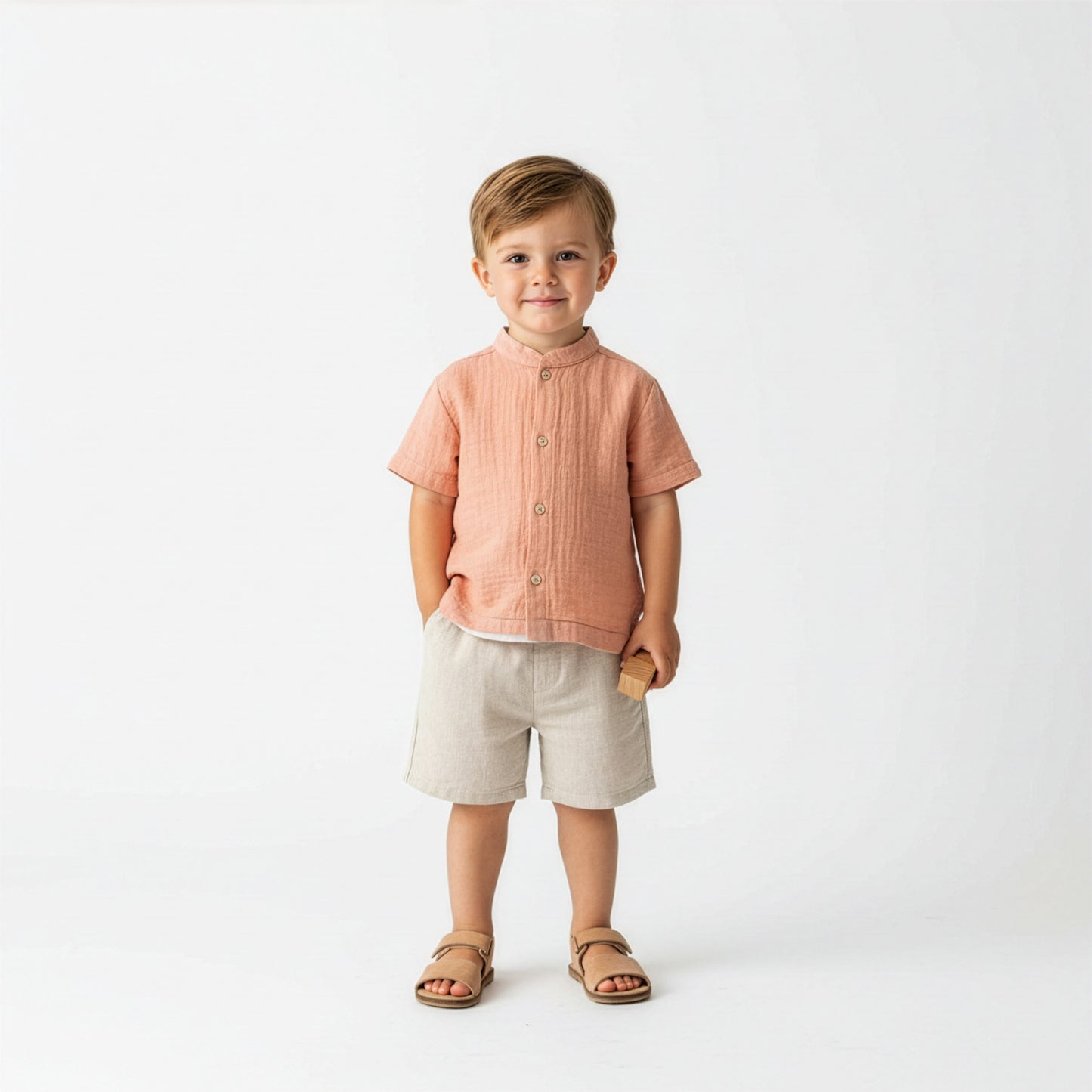 Camicia alla Coreana in Mussola