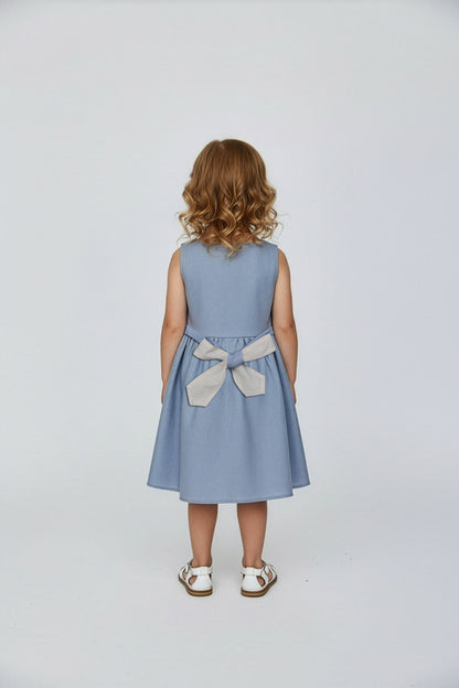 Abito Charlotte smanicato in lino