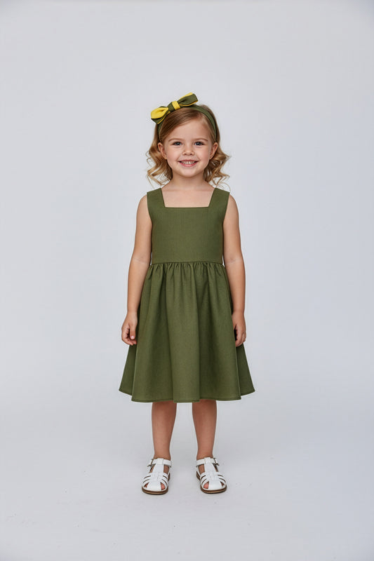 Abito Charlotte smanicato in lino