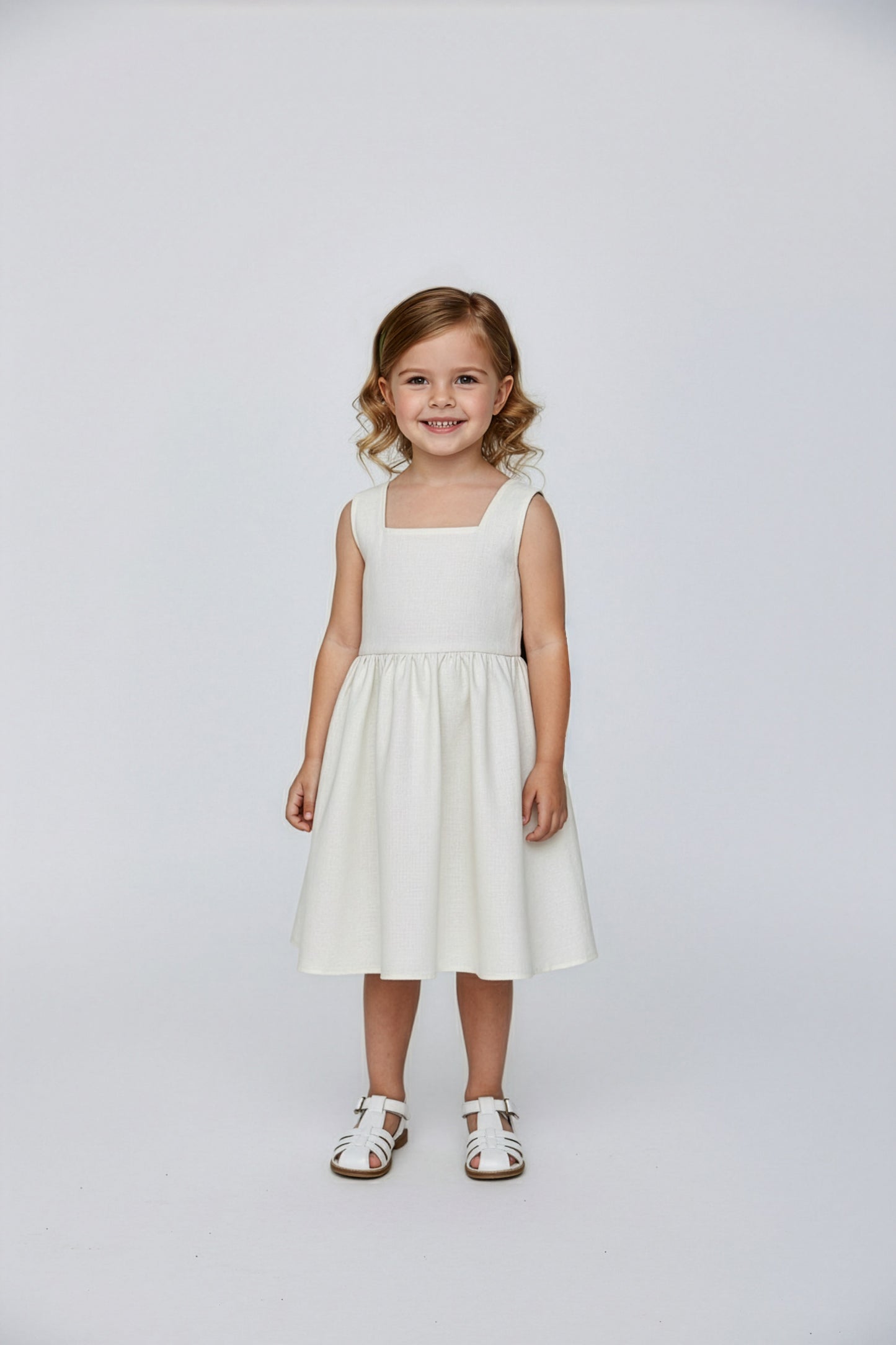 Abito Charlotte smanicato in lino