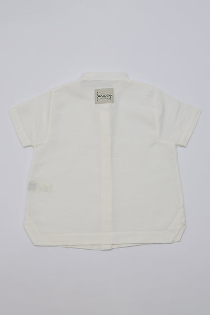 Linen Mandarin Collar Shirt