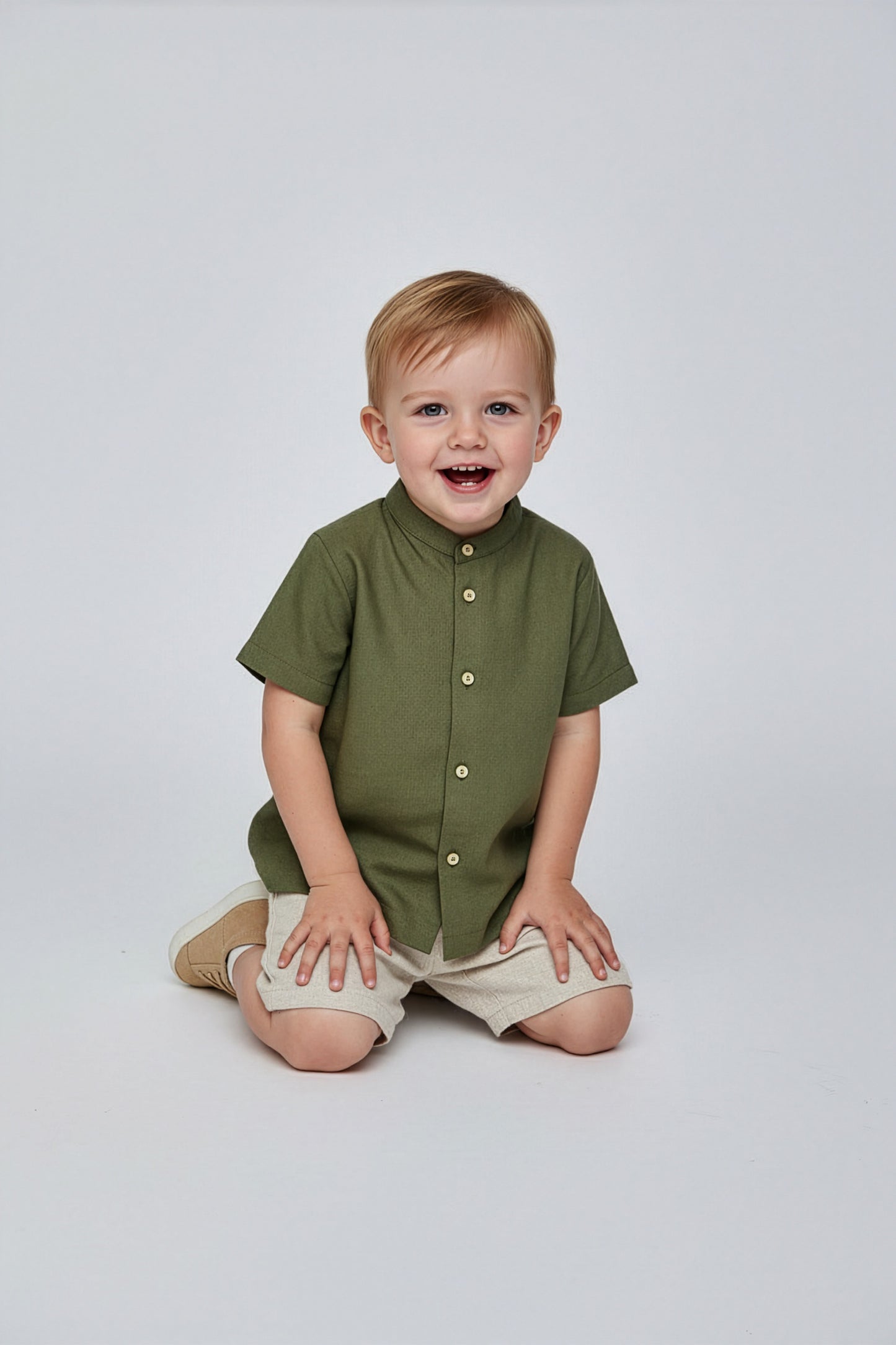 Camicia alla Coreana in Lino