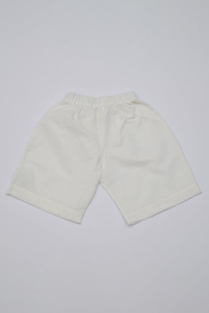 Pantalone Capri corto sfilacciato