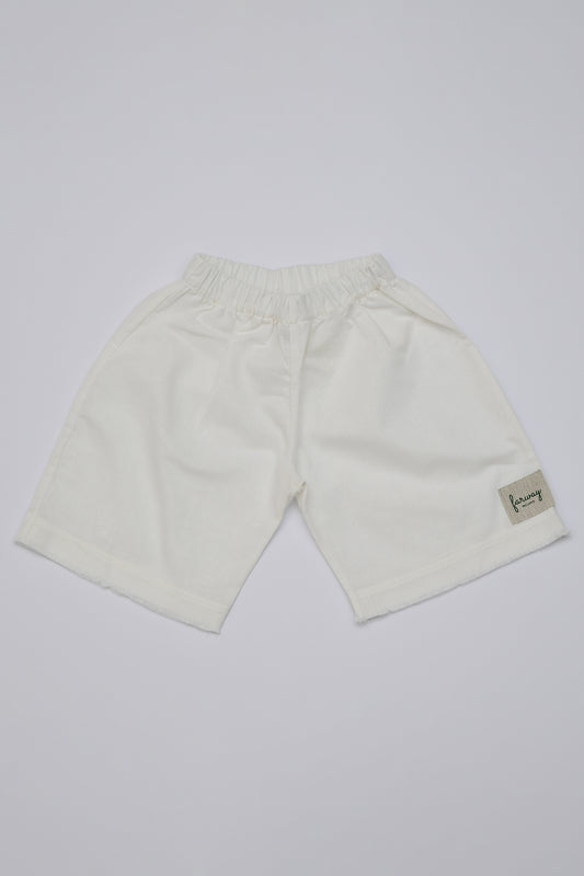 Pantalone Capri corto sfilacciato