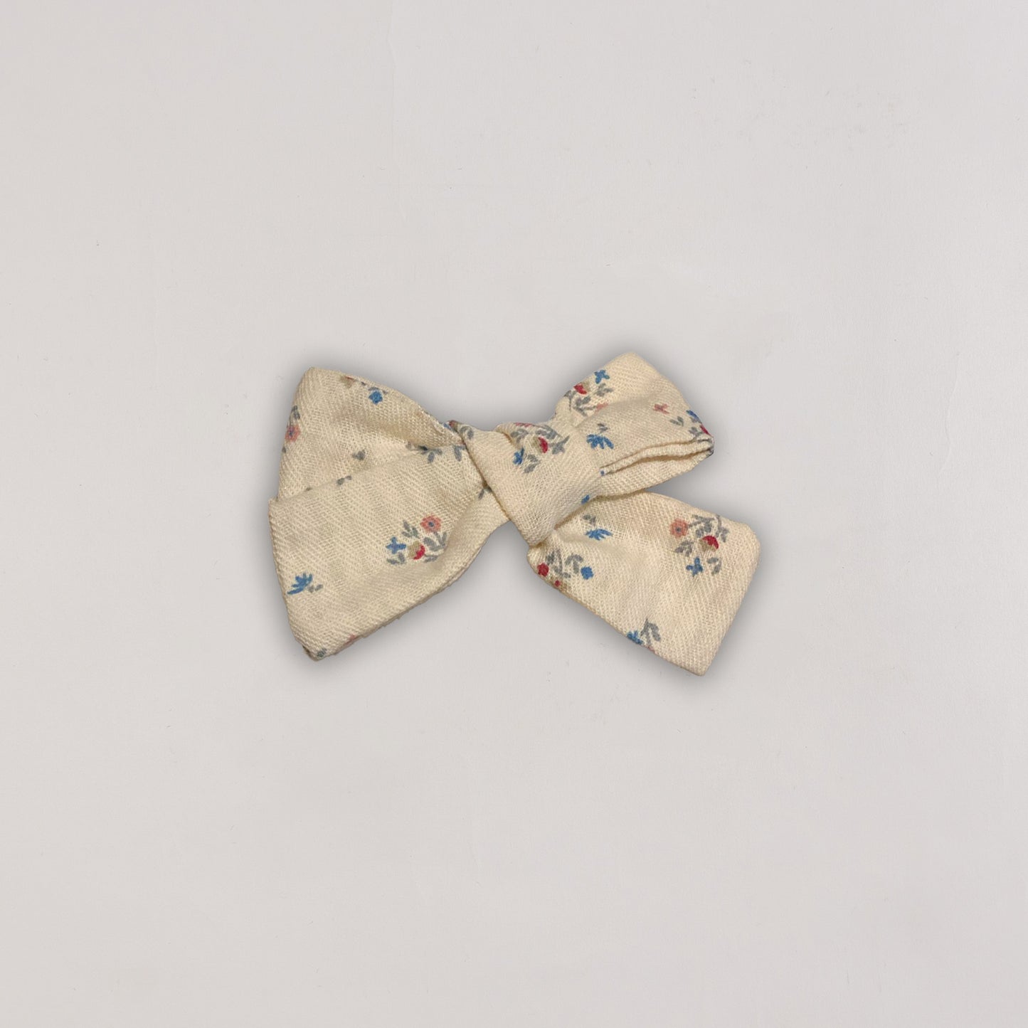 Ecru Hair Clip Bow Small