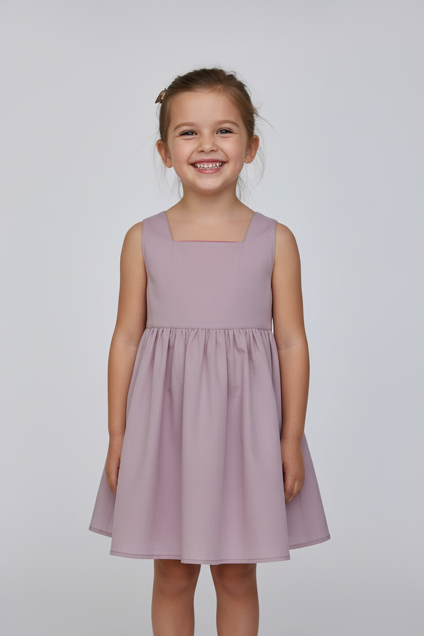 Bambina che indossa l'Abito Charlotte in studio