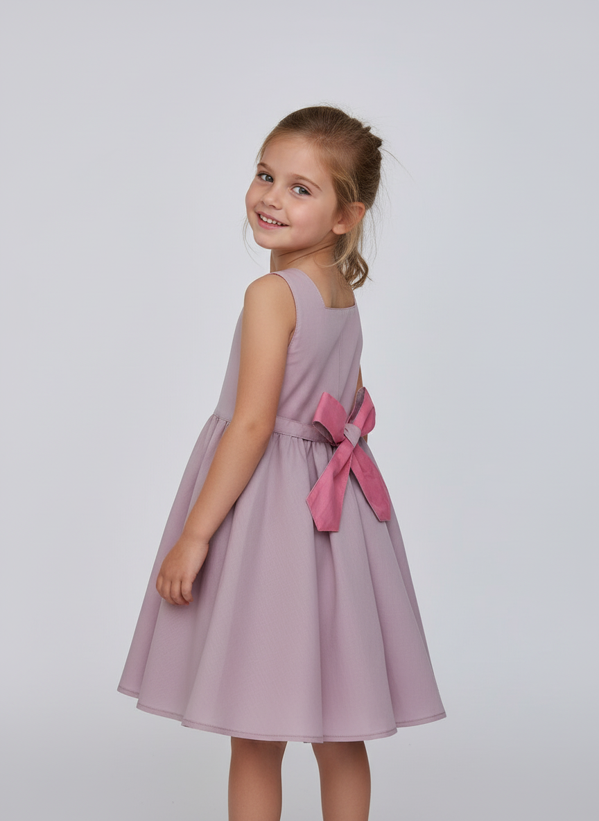 Bambina che indossa l'Abito Charlotte - vista posteriore