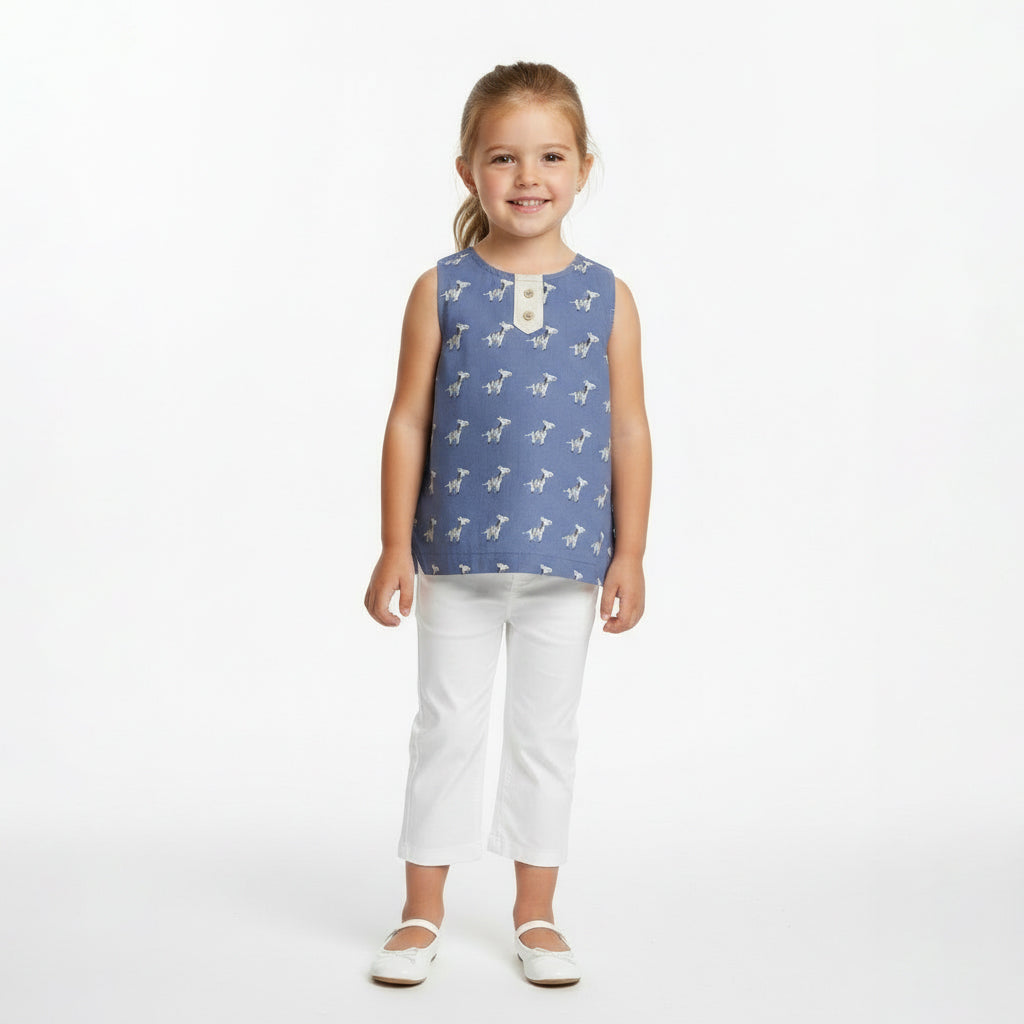 Camicia Smanicata unisex fantasia Zebra